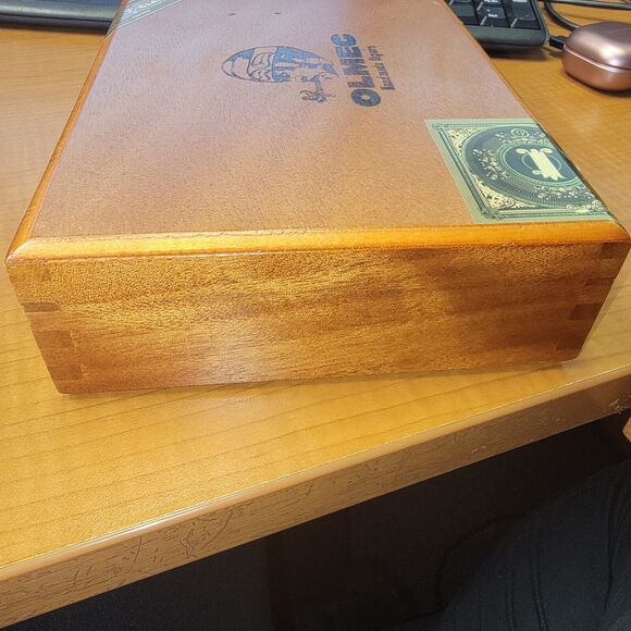 Olmec Empty Wood Cigar Box‎ - Picture 7 of 7